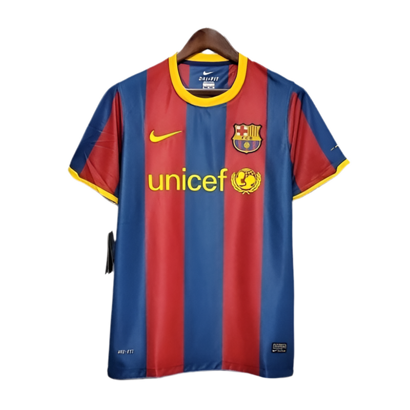 Barcelona Retro 2010/2011 Shirt - Blue and Maroon