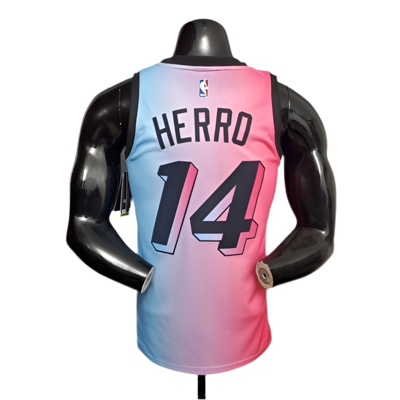 Débardeur NBA Miami Heat pour Homme - Rose et Bleu