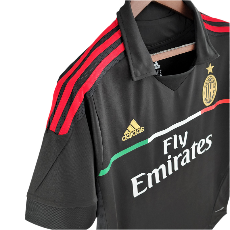 AC Milan Retro Third Jersey 11/12 - Black