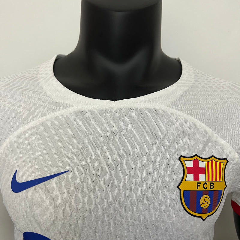 Maillot de joueur Barcelone II 23/24 blanc pour homme