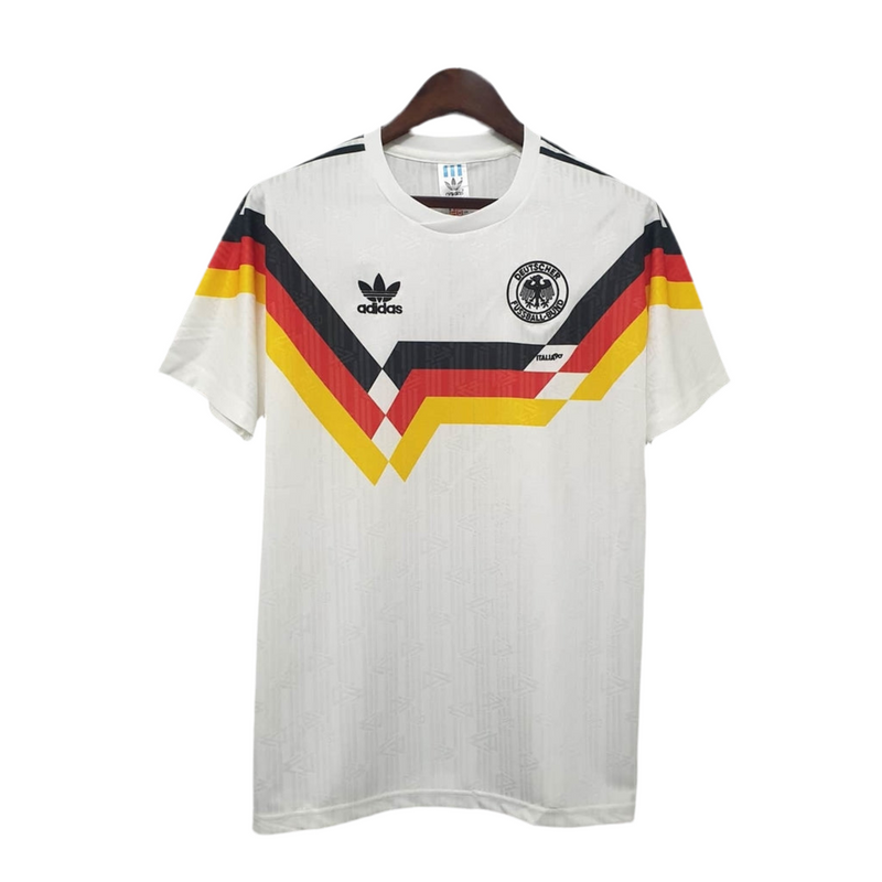 Camisola Seleção Alemanha Retrô 1990 - Branca