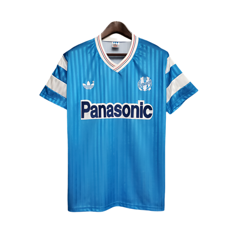 Camisola Marseille Retrô 1990 Azul -