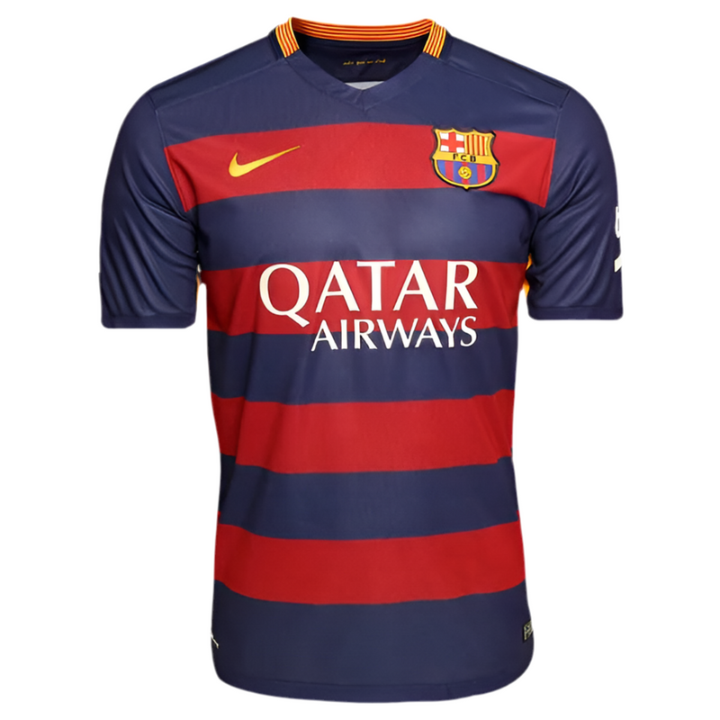 Maillot Barcelone Rétro 15/2016 - Bleu et Vert