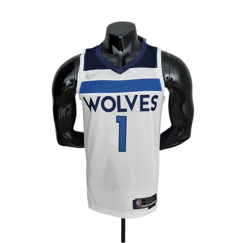 Regata NBA Minnesota Timberwolves 75th Anniversary Masculina - Branca e Azul