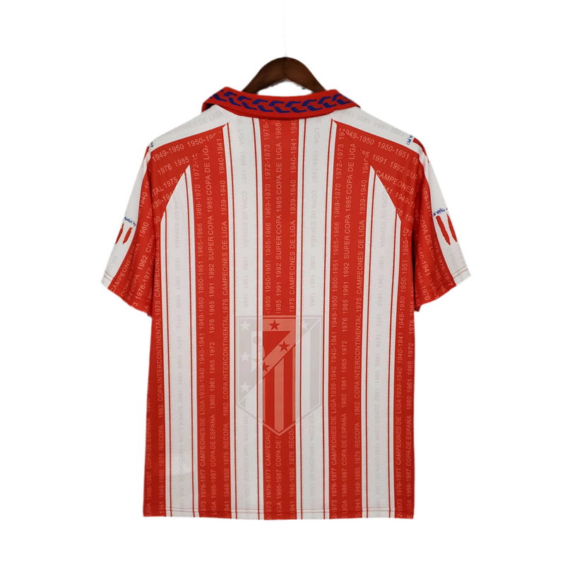 Maillot Rétro Atlético de Madrid 1995/1996 - Blanc et Rouge