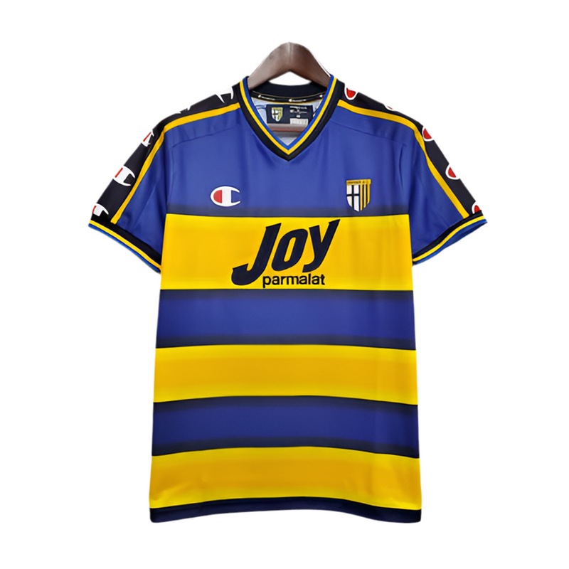 Parma Retro 2001/2002 Blue and Yellow Shirt - Champion