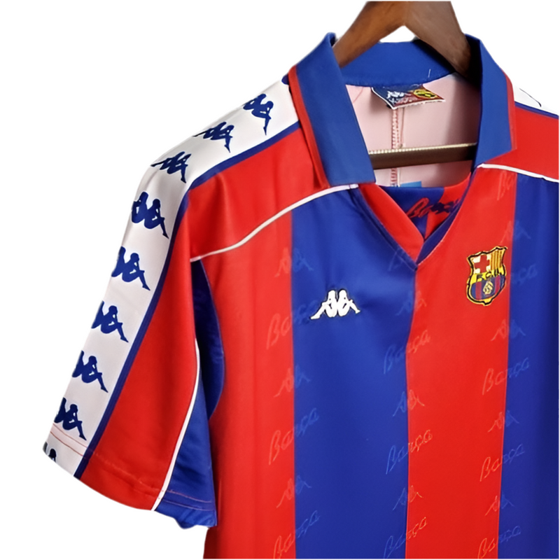 Camisola Barcelona Retrô 1992/1995 - Azul e Vermelha