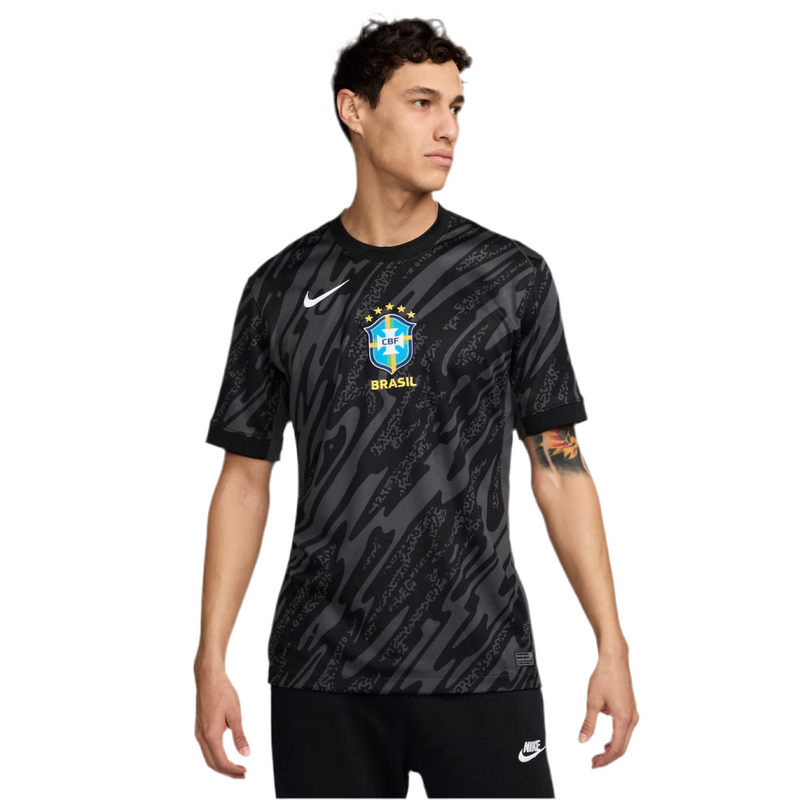 Brazil National Team Goalkeeper Jersey 24/25 - Black