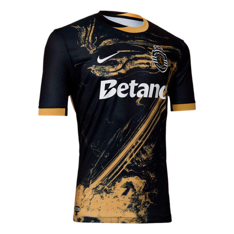 Camisola Sporting III 24/25 - Preto e Dourado