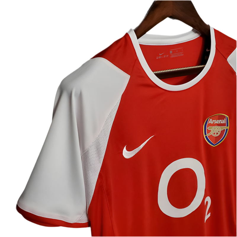 Camisola Arsenal Retrô 2002/2004 - Vermelha