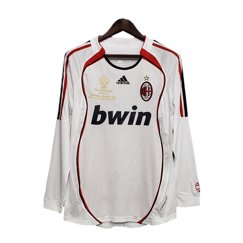 Maillot à manches longues AC Milan Ligue des Champions 06/07 - Blanc