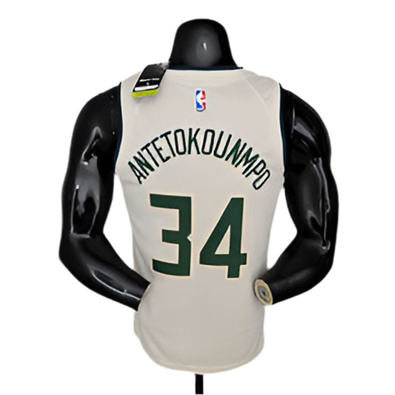 Débardeur NBA Milwaukee Bucks pour Homme - Beige