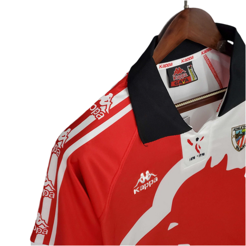 Athletic Bilbao Retro 1997/1998 Shirt - Red and White