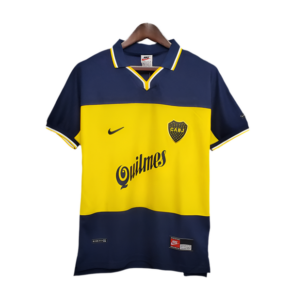 Maillot Boca Juniors Retro 1999 bleu et jaune -