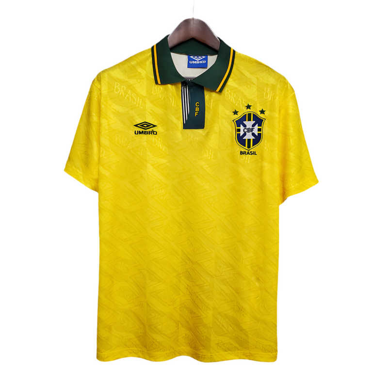 Maillot jaune rétro de l'équipe nationale brésilienne 1991/1993 -