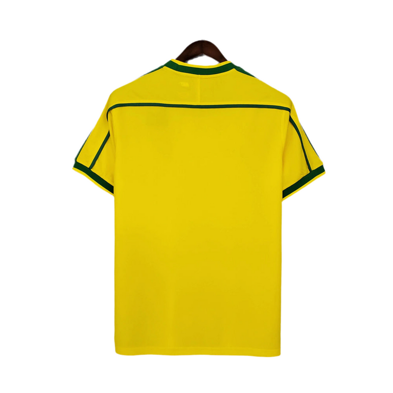 Camisola Seleção Brasil Retrô 1998 - Amarela