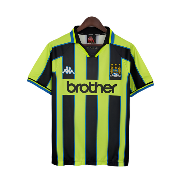 Manchester City Retro 1998/1999 Shirt - Yellow and Black