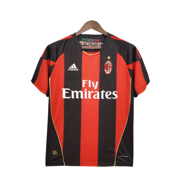 Camisola AC Milan Retrô 2010/2011 - Vermelha e Preta