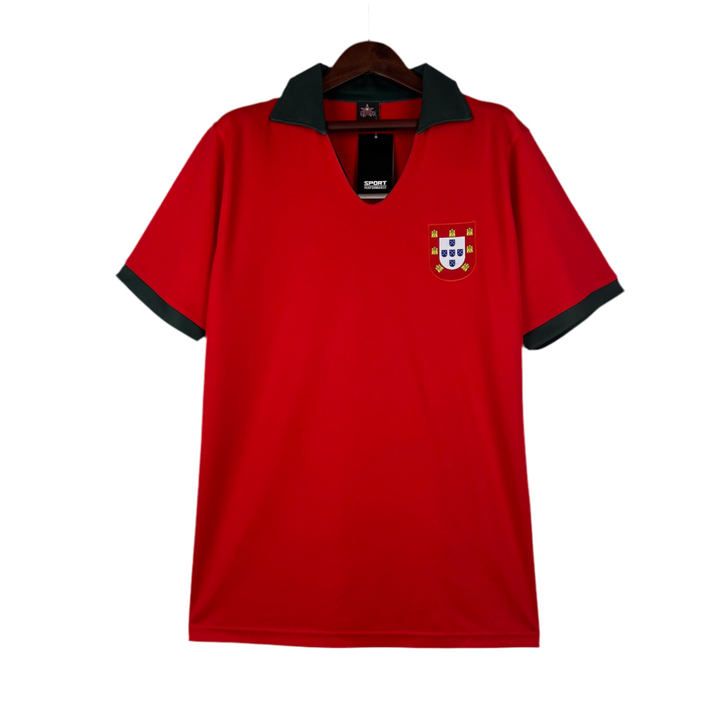 Camisola Portugal I Retrô 1972 - Vermelho