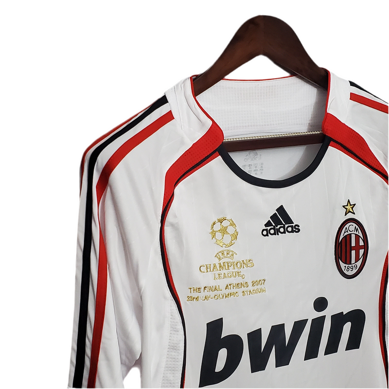 Maillot à manches longues AC Milan Ligue des Champions 06/07 - Blanc