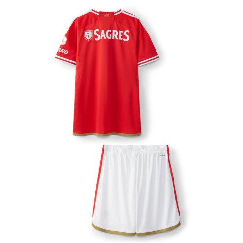 Benfica Home Shirt and Shorts 23/24 - Red and White