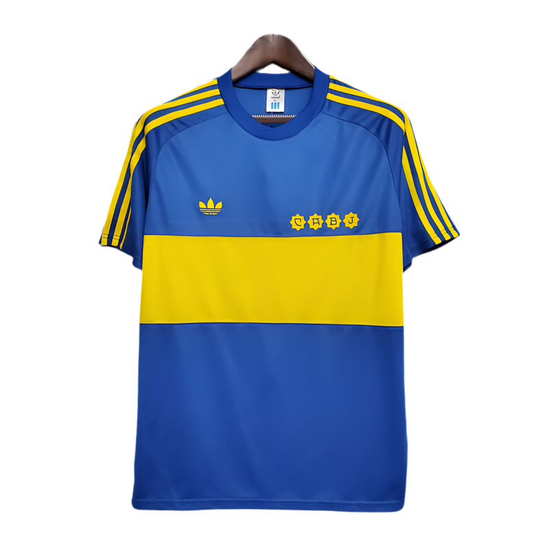 Maillot rétro Boca Juniors 1981 bleu et jaune -