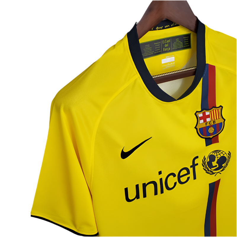 Maillot rétro Barcelone 2008/2009 - Jaune