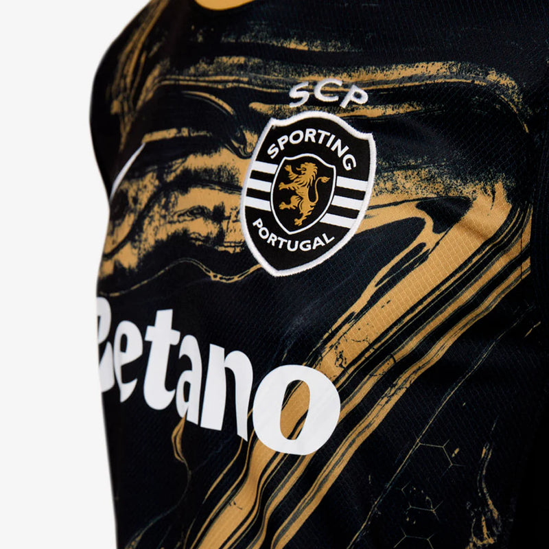 Camisola Sporting III 24/25 - Preto e Dourado