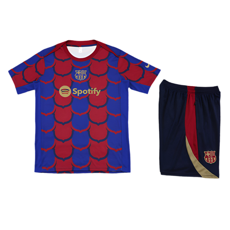 Maillot et short Barcelone 24/25 - Avant-match