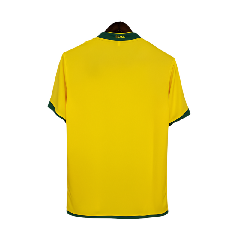 Maillot rétro jaune de l'équipe nationale brésilienne 2006 -