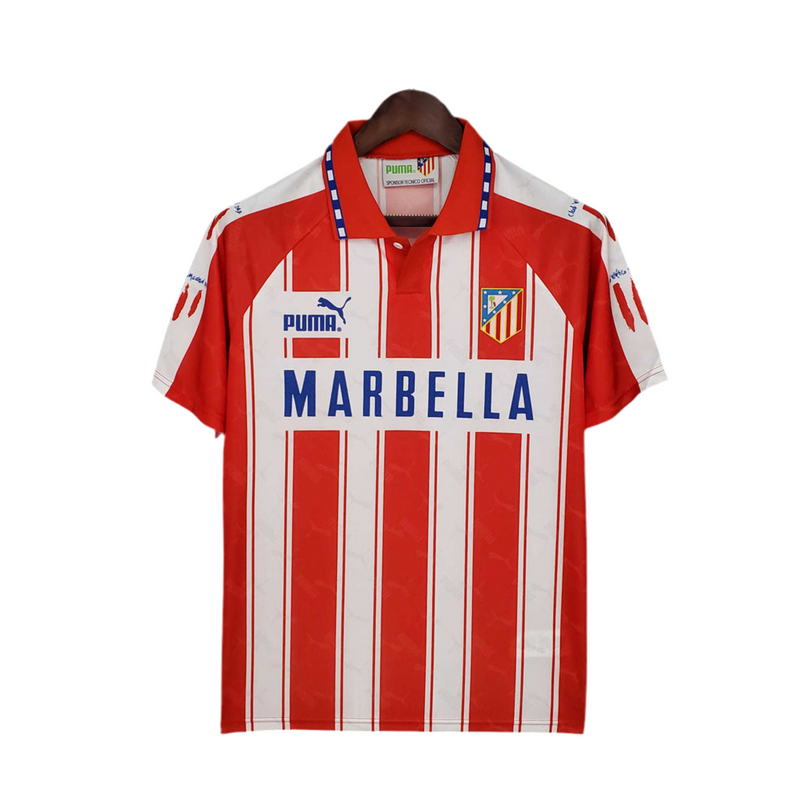 Maillot Rétro Atlético de Madrid 1994/1995 - Blanc et Rouge