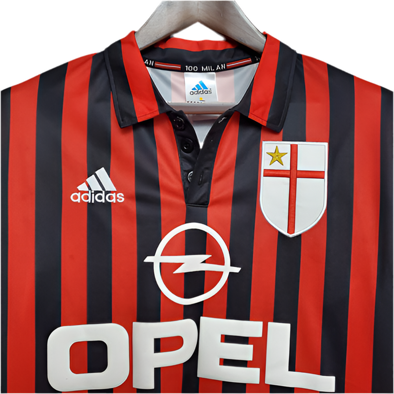 Maillot rétro AC Milan 1999/2000 - Rouge et Noir