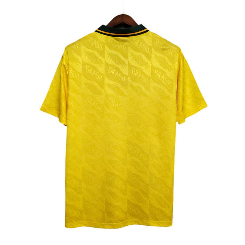 Maillot jaune rétro de l'équipe nationale brésilienne 1991/1993 -