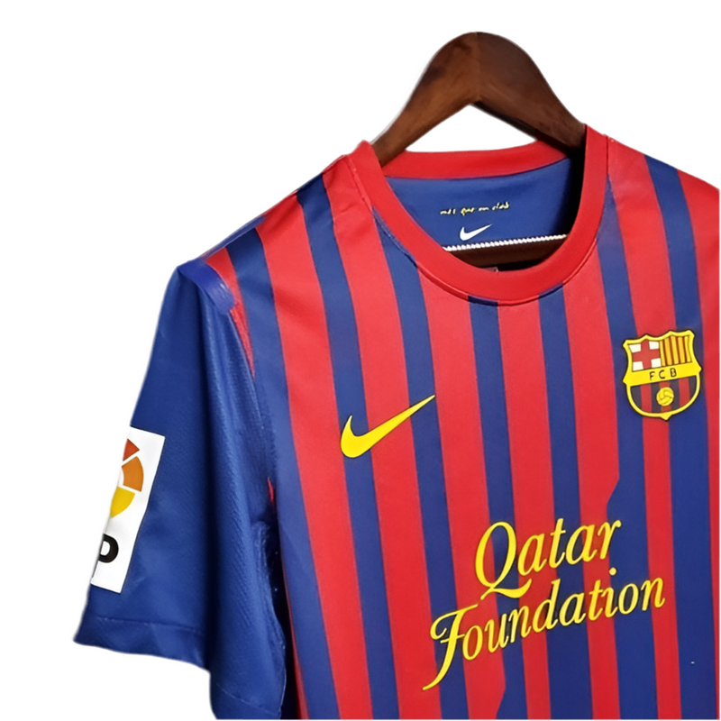 Maillot Barcelone Rétro 2011/2012 - Bleu et Vert