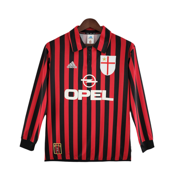 Maillot à manches longues AC Milan 1999/2000 - Noir et Rouge