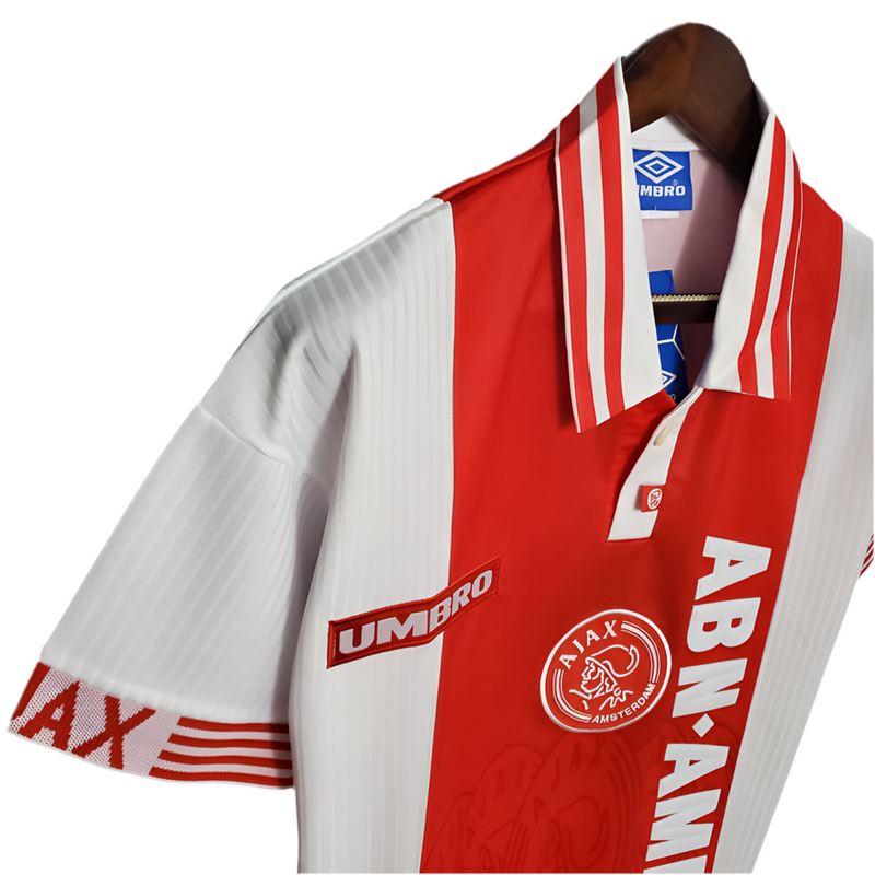 Camisola Ajax Retrô 1997/1998 - Vermelha e Branca