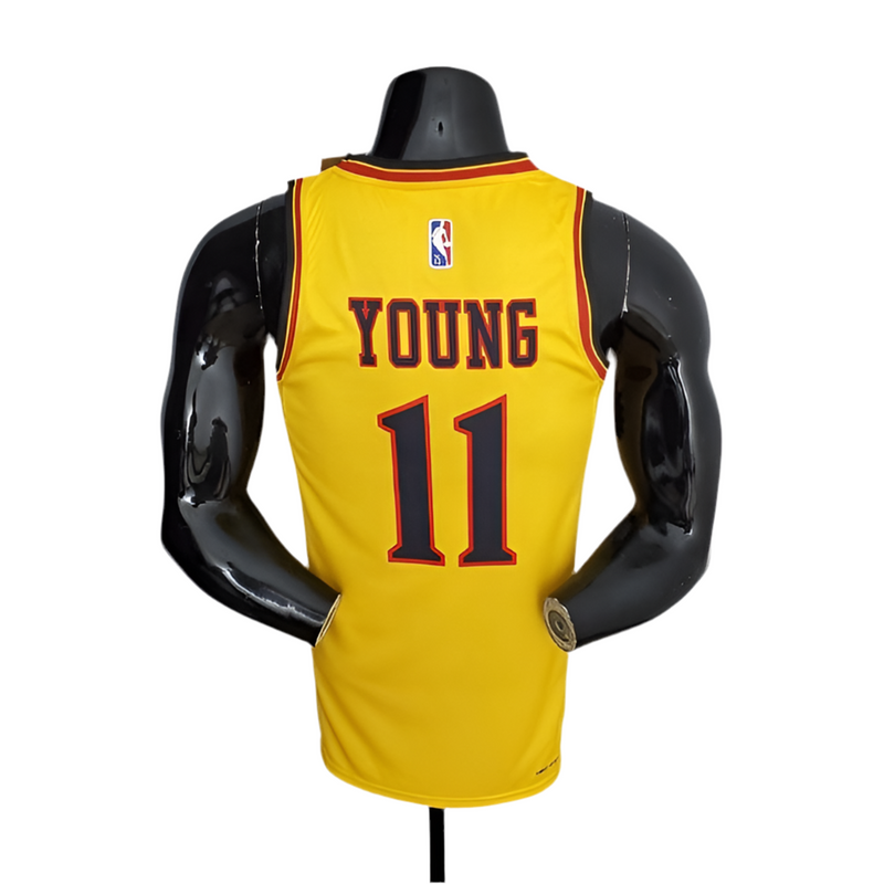 Débardeur NBA Atlanta Hawks 75e Anniversaire pour Homme - Jaune