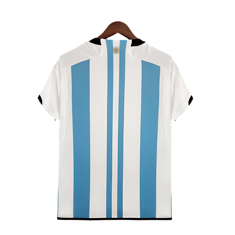 Argentina National Team Home Shirt [World Cup Patch] 2022 - Blue and White