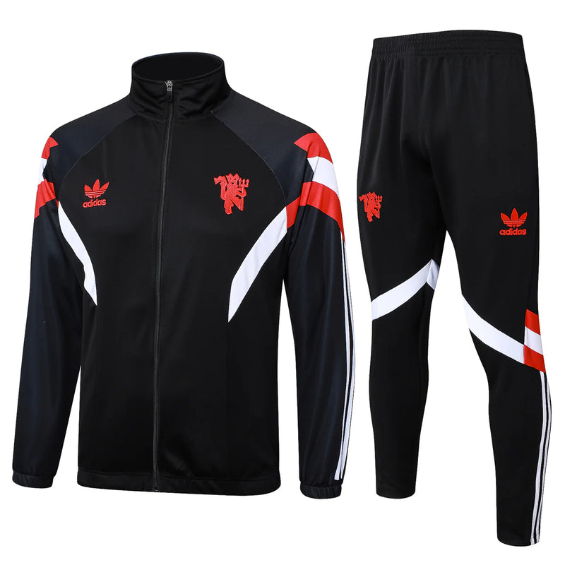 Manchester United 24/25 Tracksuit - Black