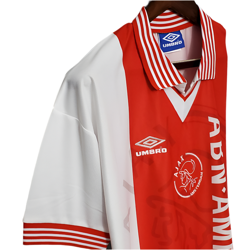 Camisola Ajax Retrô 1995/1996 - Vermelha e Branca