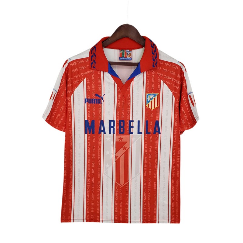 Maillot Rétro Atlético de Madrid 1995/1996 - Blanc et Rouge