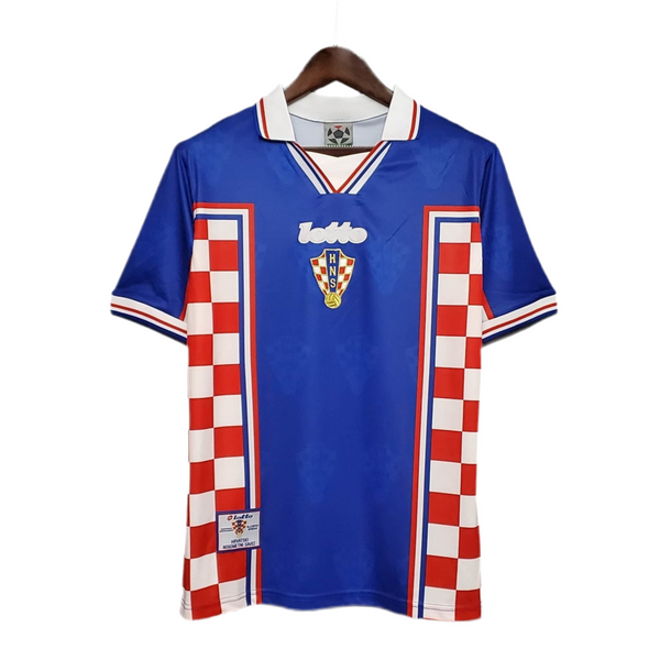 Pull Croatie Rétro 1998 Bleu, Rouge et Blanc - Lotto