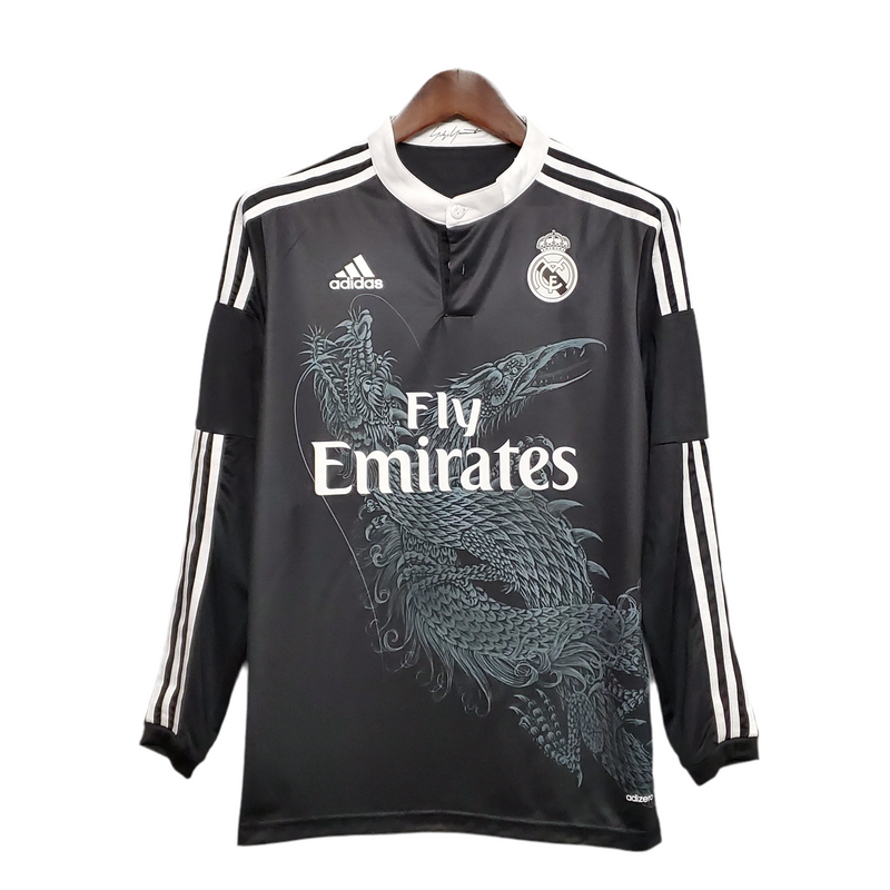 Real Madrid Third 14/15 Long Sleeve Jersey - Black