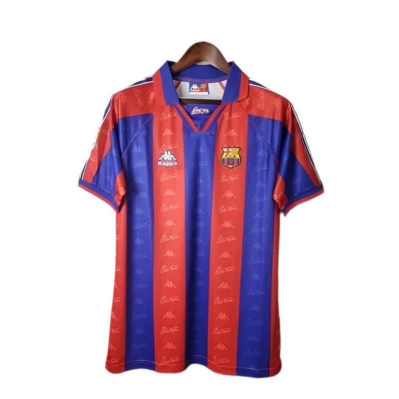 Camisola Barcelona Retrô 1996/1997 - Azul e Grená