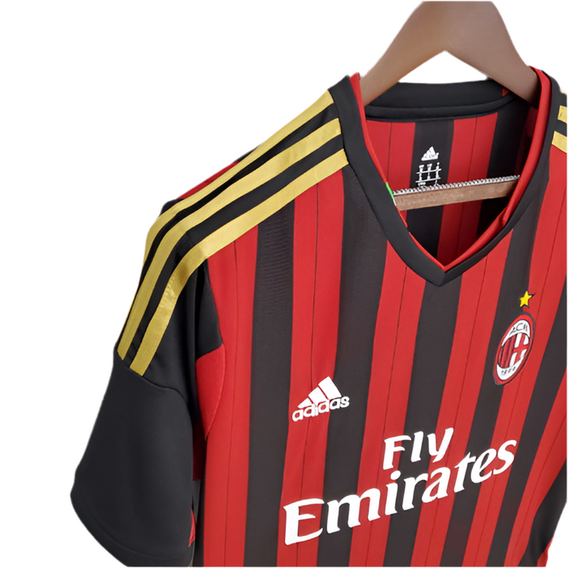 AC Milan Retro 2013/2014 Shirt - Red and Black