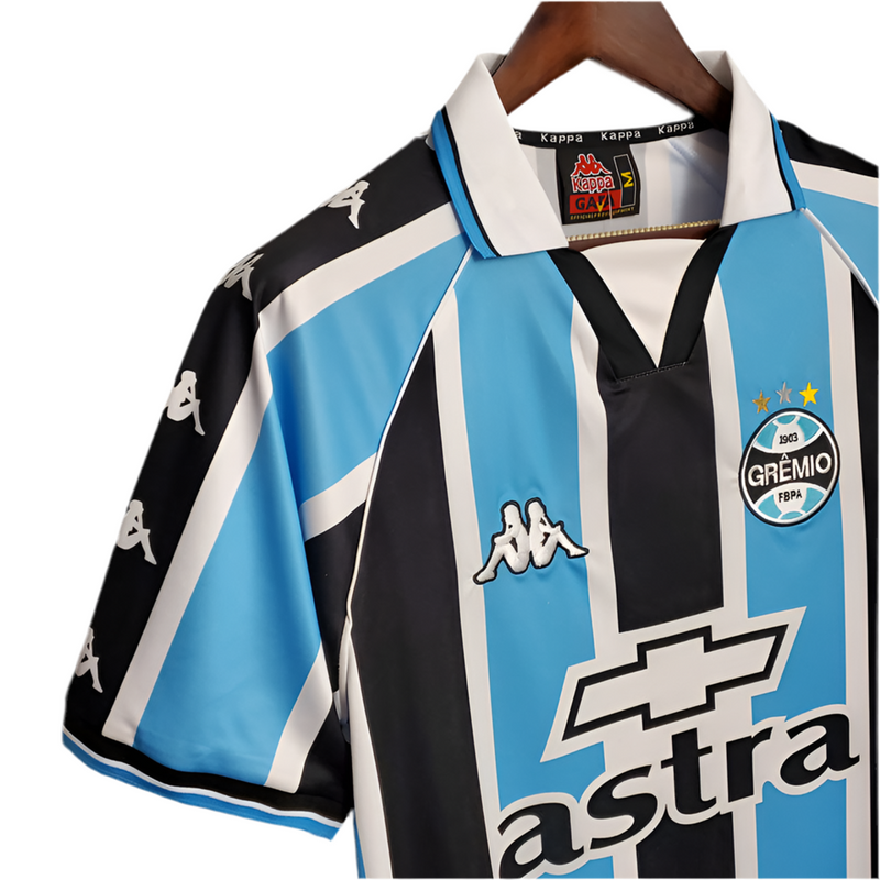 Maillot Grêmio Retrô 2000 Bleu et Noir -