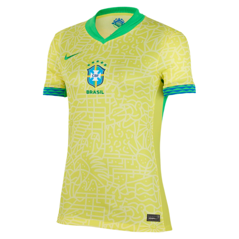 Maillot Femme Équipe Nationale du Brésil I 24/25 - Jaune