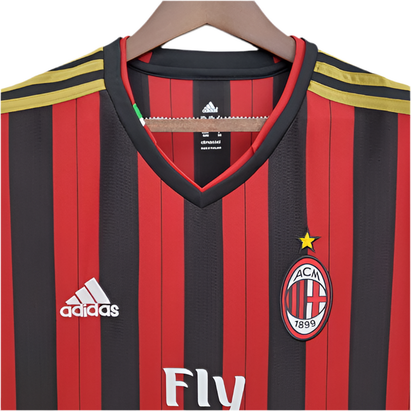 AC Milan Retro 2013/2014 Shirt - Red and Black