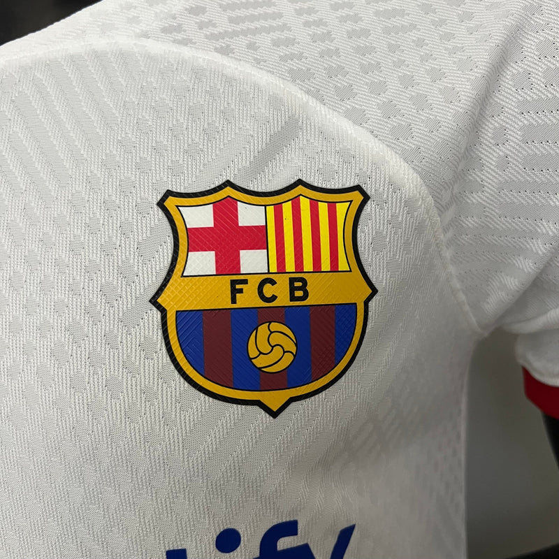 Maillot de joueur Barcelone II 23/24 blanc pour homme