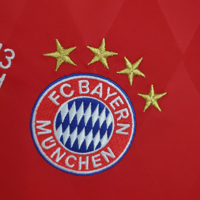 Maillot à manches longues Bayern Munich Ligue des Champions 2013/14 - Rouge